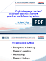 BC - University English Language Teachers' Classroom-Based Assessment Practices and Influencing Factors