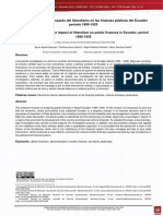 Análisis Histórico Del Impacto Del Liberalismo en Las Finanzas Públicas Del Ecuador 1895-1925