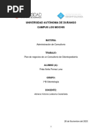 Plan de Negocios de Consultorio Dental Frida Sofia Porras 7B