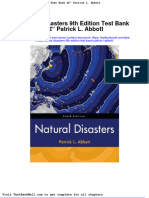 Natural Disasters 9th Edition Test Bank Patrick L Abbott