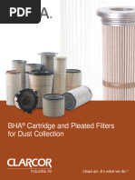 Bha Cartridge Pleated Filters Dust Collection Brochure