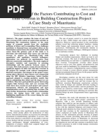 Assessment of The Factors Contributing To Cost and Time Overrun in Building Construction Project: A Case Study of Mauritania