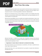 Rain Water Harvesting: Building Drawing Using CADD - 20CE34P 2021-22