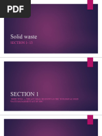 Solid WASTE SECTION