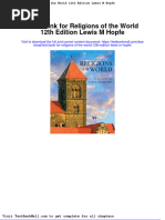 Test Bank For Religions of The World 12th Edition Lewis M Hopfe