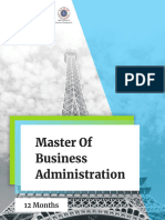 Master of Business Administration