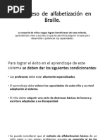 Estrategias Del Sistema Braille.