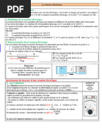 Cours 9 - Tension Electrique