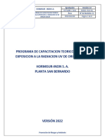 2022 Programa de Capacitacion Teorico Practico Radiacion Uv Solar