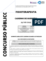 Caderno de Prova - Fisioterapeuta