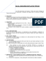 A Bases de Concurso de Platos Tipicos Con El Covid 19 2021 1