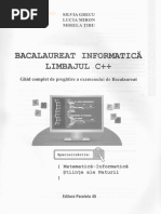 Bacalaureat. Informatica - Limbajul C - Silvia Grecu