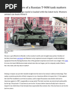 Why The Capture of A Russian T-90M Tank Matters