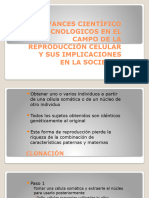 Tema 3.4 Avances Científico Tecnológicos en La Reproducción Celular y Sus Implicaciones en La Sociedad