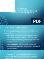 Chapter 12 Informal Risk Capital Venture Capital and Going Public