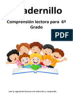 Cuadernillo Comprension Lectora Sexto Grado Gratis Elprofe20