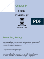 Chapter 14 Social Psychology