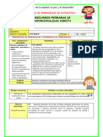 Ses-Mierc-Mat-Resolvemos Problemas de Proporcionalidad Directa