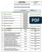 Liste Des Exigences Reglementaire