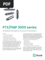 Druck PTX-PMP 3000 Series Amplified Aerospace Pressure Transducers Datasheet - EN 