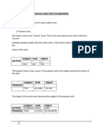 Active Passive Voice For The Beginnres