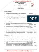 CBSE Class 9 Heron's Formula Assignment