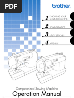 Brother XR-7700 Sewing Machine Instruction