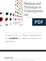 Medium and Technique in Contemporary Art