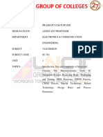 Vlsi Design - Ec - 701 - Unit - I