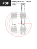 Xii-Jee Main (Baps) MT-5 Answers