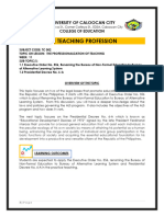 Module 9 The Teaching Profession