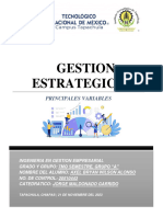 Principales Variables Que Se Consideran en El Análisis Estratégico Interno