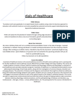 Essentials of Healthcare Syllabus