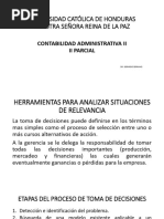 Presentacion Contabilidad Administrativa Ii, Examen Ii Parcial, Unicah