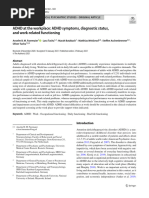 ADHD at The Workplace: ADHD Symptoms, Diagnostic Status, and Work Related Functioning