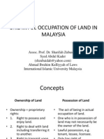 Unlawful Occupation of Land in Malaysia