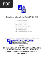 Operations Manual For NBS 1001