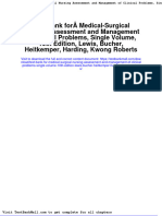 Test Bank For Medical Surgical Nursing Assessment and Management of Clinical Problems Single Volume 10th Edition Lewis Bucher Heitkemper Harding Kwong Roberts