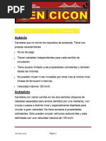 Trabajo Tipos de Carreteras y Vías Públicas