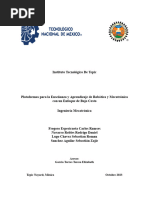 Plataformas para La Enseñanza y Aprendizaje de Robótica y Mecatrónica Con Un Enfoque de Bajo Costo