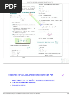 Cocientes Notables Ejercicios Resueltos en PDF