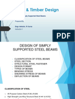 Steel Timber Design Design of Simply Supported Steel Section Beam