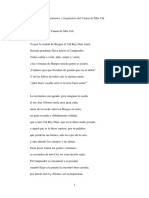 Tema 2. Fragmentos y Comentarios de Texto Del Cantar de Mio Cid