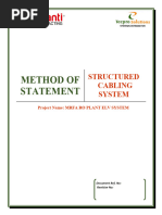 Method of Statement - SCS System