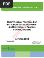 2009 10 Quantification Protocol Instrument Gas Conversion Instrument Air