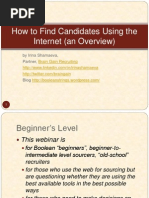 How To Find Candidates Using The Internet