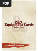 DND 5e Equipment Cards