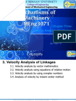 Chapter 03 - Velocity Analysis of Linkages