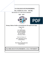 REUNITE Missing Children Notifier and Identification Through Facial Aging Using GAN