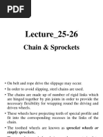 Lecture - 25-26 - Chain Drives